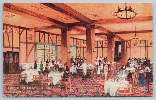 London postcard the grill - postcard,