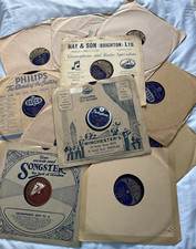 13 x VIntage Gramophone Record Collection - Shellac 10" 78rpm - Made in England