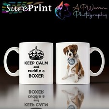 BOXER PUP KEEP CALM MUG /