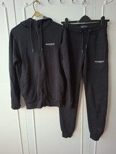 Mckenzie Tracksuit Set Zip Hoodie And Cuffed Bottoms Black Men Size S