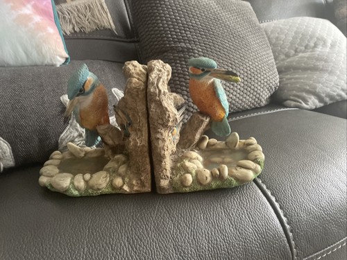 Pair kingfisher resin - kingfisher,