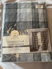 Brand new Grey Check Curtains