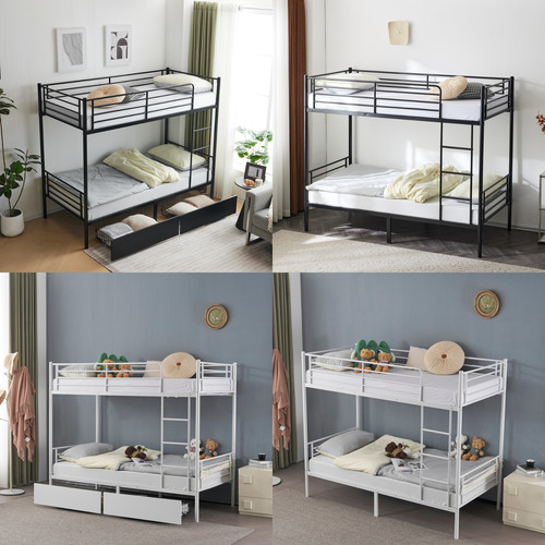 Metal single bunk beds - bunk,