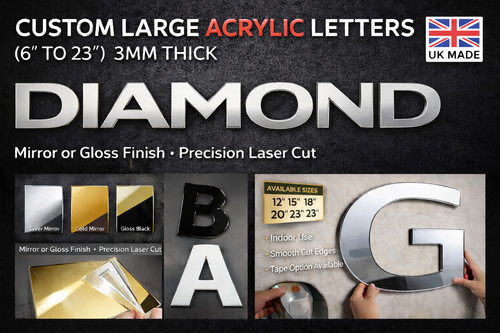 Custom acrylic letters 3mm - acrylic,