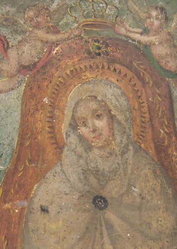Retablo 1800 oil - 1800’s,