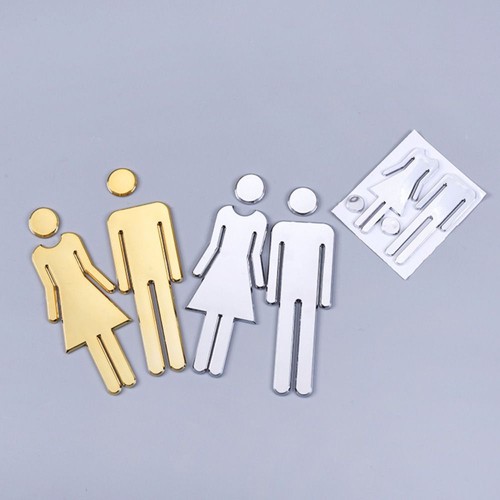 Diy man woman toilet sticker - man&woman,