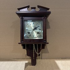 Highlands Vintage Dial Striking Wall Clock In Dark Brown - For Spares & Repairs 