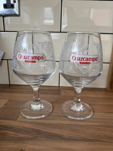 Cruzcampo chalice beer - chalice,