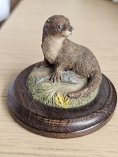 Otter and Fish Vintage Retro