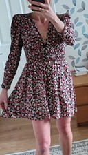 Zara Pink Floral Pattern Dress