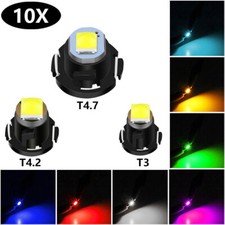 10x T3/T4.2/T4.7 LED Wedge Dashboard Panel Bulbs Car Bulb Instrument Light 12V