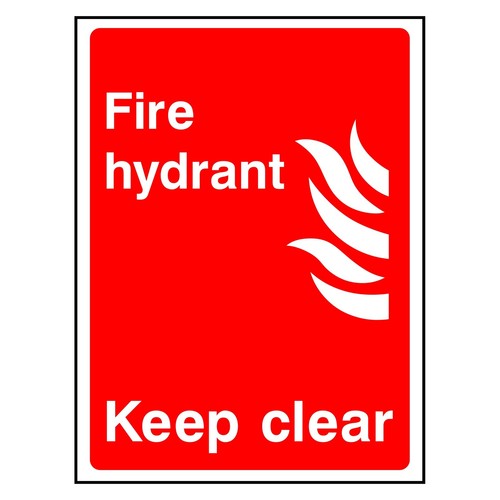 Fire hydrant sign sticker - or,