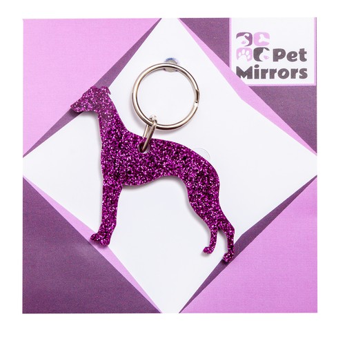 Glitter acrylic whippet - acrylic,