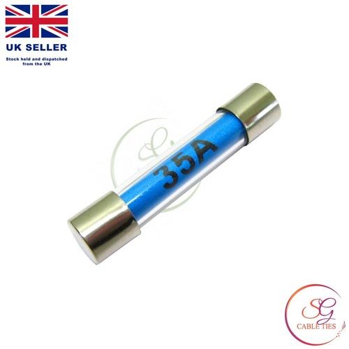 Qty 35a amp glass fuses - 10,