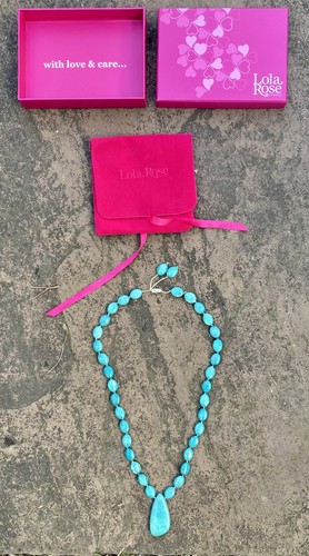 Lola rose turquoise - turquoise, pendant