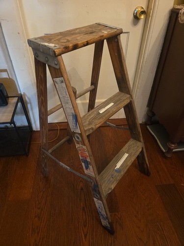 Vintage wooden step - vintage, 2