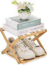 Bamboo Shoe Rack, Foldable