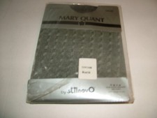 Vintage New Mary Quant TARTAN BLACK Fancy Tights One Size 