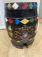 Vintage painted barge ware narrowboat canal boat wooden Barrel 16”