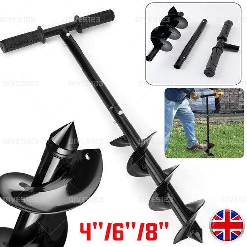 Manual hand earth auger - manual, fence