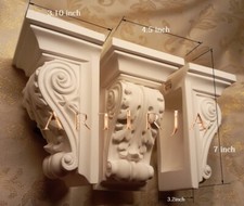 Pair oak leaf corbels - pair,