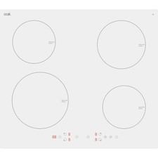 electriQ 60 cm 4-Zone Plug-In Induction Hob – Touch, Boost, Timer, White