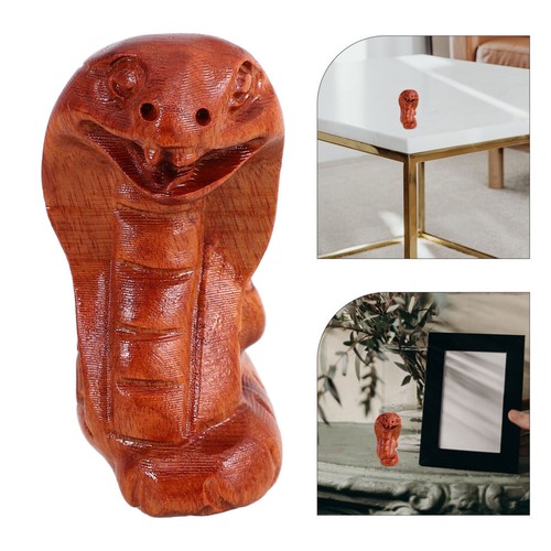 Wooden snake figurine - snake,