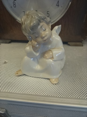 Lladro thinking angel - thinking, figure