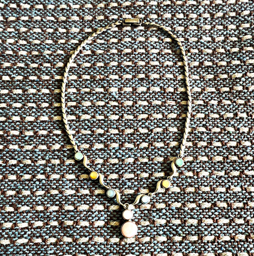 Silver chevron chain - silver,
