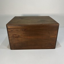Brown Wood Storage Box with