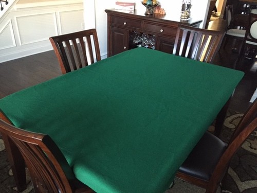 Green felt poker - felt, cover