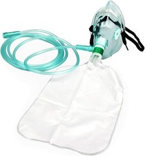Non-Rebreathing Oxygen Masks C/w Mask, Tubing & Bag - All Sizes 