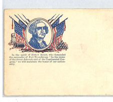 USA CIVIL WAR Cover PATRIOTIC Illustrated *ETHAN ALLEN/FLAGS* Propaganda XT195