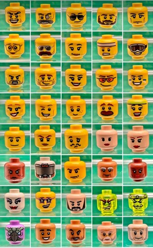 Lego minifigure head female - head,,