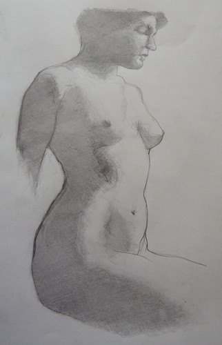 Pencil drawing figure - , study