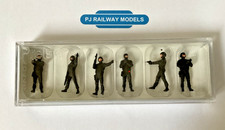 Preiser 10446 Special Ops Police or SAS figures (6) for Hornby Peco 00/HO Gauge