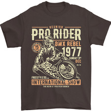 BMX Pro-Rider 1977 Cycling Bike Bicycle Mens T-Shirt 100% Cotton