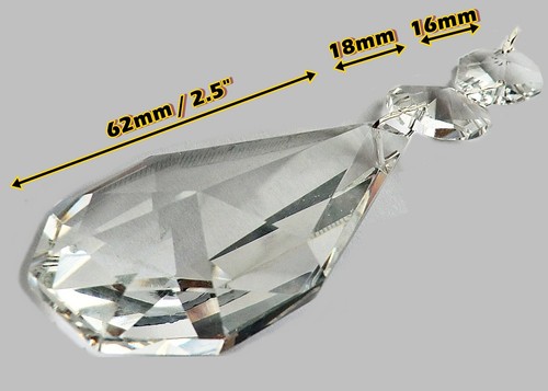 Oval cut glass crystals - oval,
