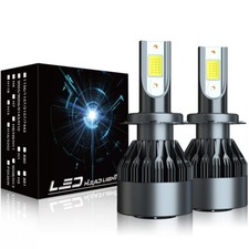 FOR VW Golf MK5 6 7 LED XENON WHITE HEADLIGHT BULBS 2X H7 DIP BEAM LIGHT GTi TDi