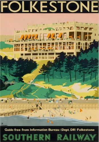 Folkestone poster vintage - poster,