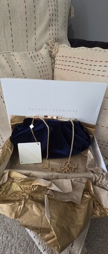Anthea crawford navy - navy, velvet