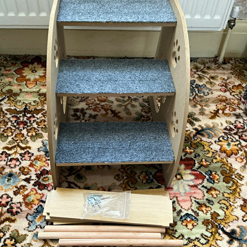 Wooden dog stairs with - wooden,