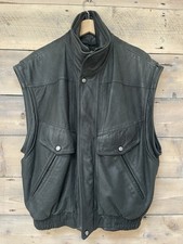 Leather Body Warmer Gilet
