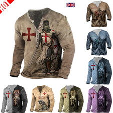Mens Tee Tops Medieval Knights