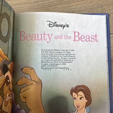 Vintage Disney Beauty & the Beast Book Classic Children Series Grolier BCE 1993