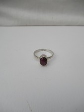 925 Silver and Star Ruby Ring