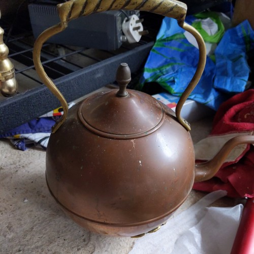 Large copper and - and, kettle