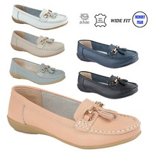 Ladies Leather Slip On