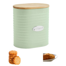 Biscuit Tin with bamboo lid
