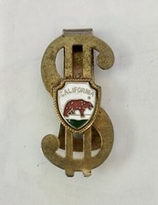 VINTAGE GOLD TONE ENAMEL